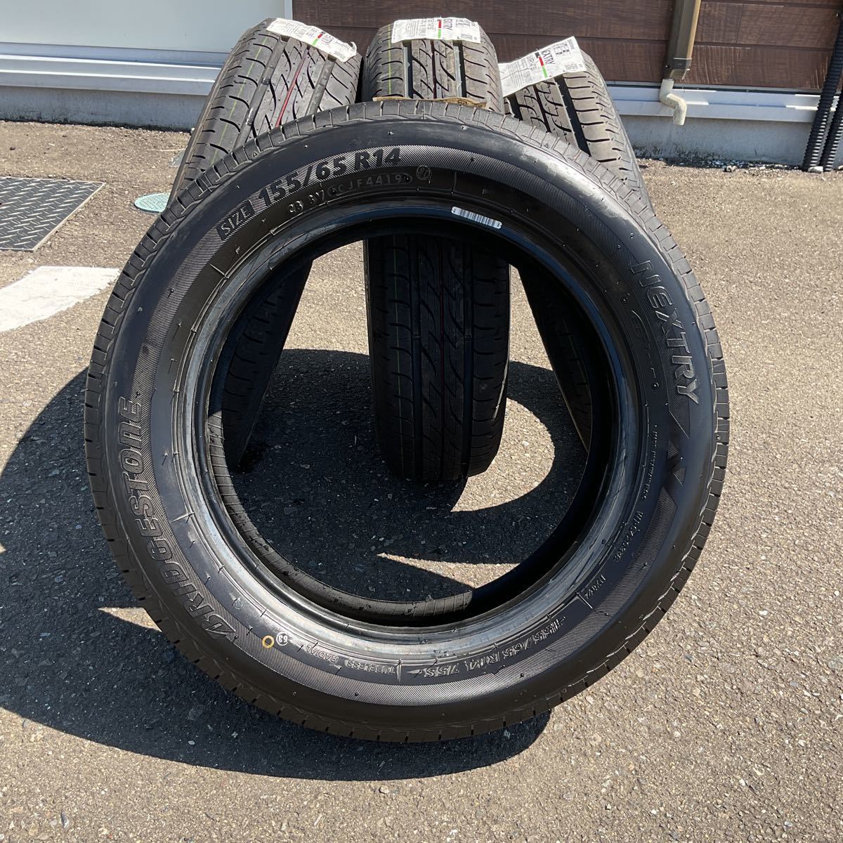 新品　2019年製造　155/65R14　ブリヂストン　BS　ブリザック　VRX　PCD100　タントホイール付き　売切り1000円スタート！！ 155&frasl;65R14 ブリヂストン エコピア EP150 2019年製造夏タイヤ4本 ホンダ