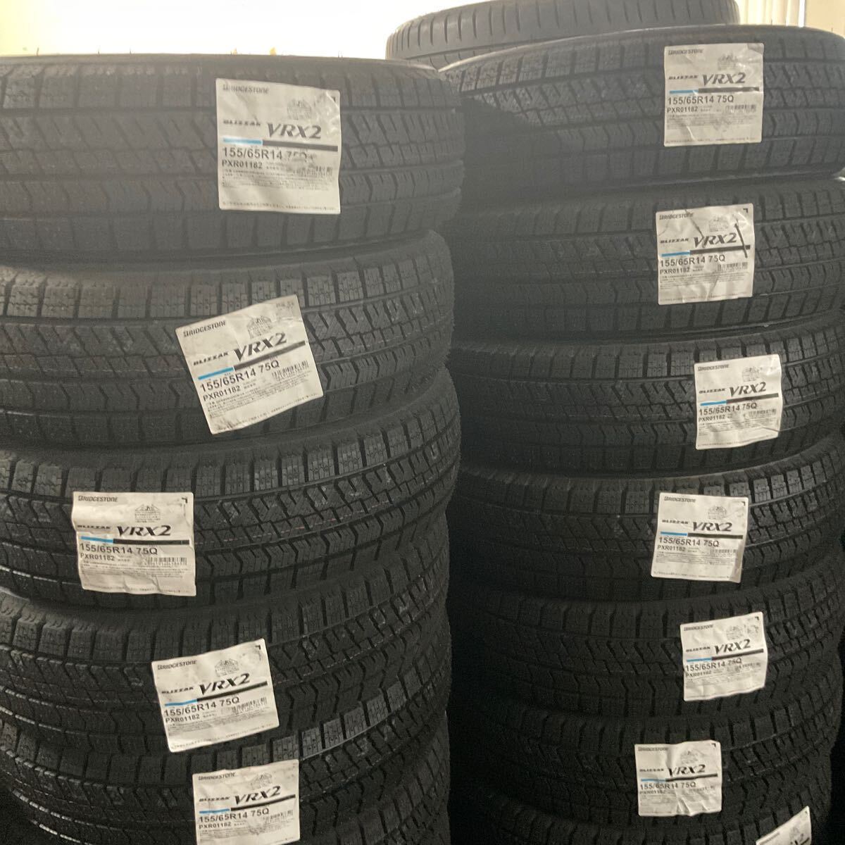 ブリヂストン 155/65R14 VRX2 新品 2023年製 スタッドレスタイヤ 4本 