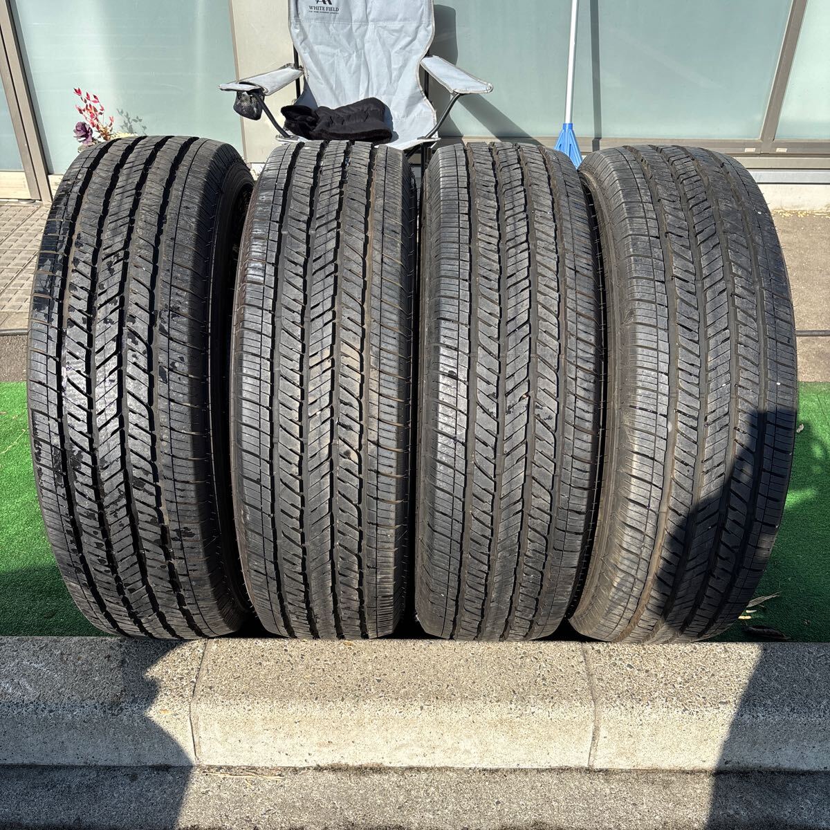 255/70R18 BRIDGESTONE DUELER H/T 深溝 中古夏タイヤ4本セット