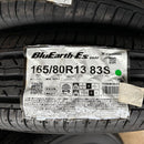 165/80R13 中古夏タイヤ　ヨコハマ　2021年製 3本セット：12000円
