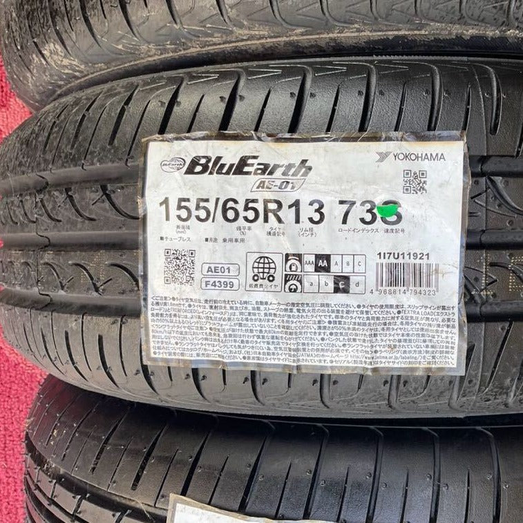 155/65R13 ヨコハマ　AE01 2021年　新品4本セット：17000円 未使用