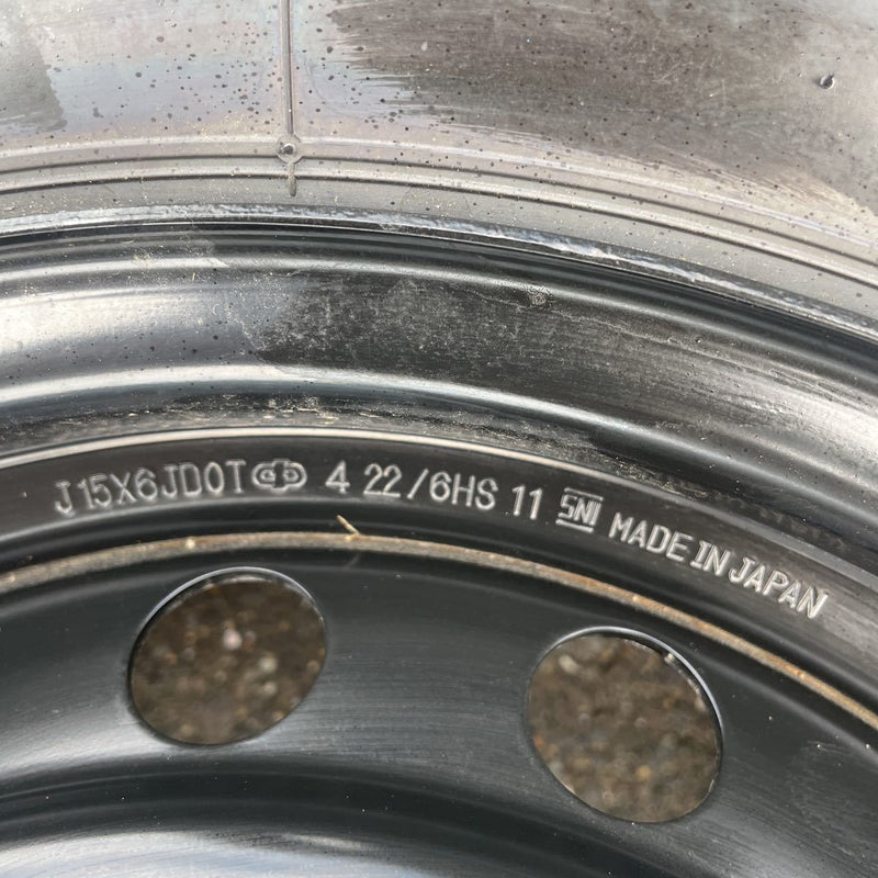 195/80R15 ホイール付き　ブリヂストン　年式:2022激安美品　4本セット：30000円