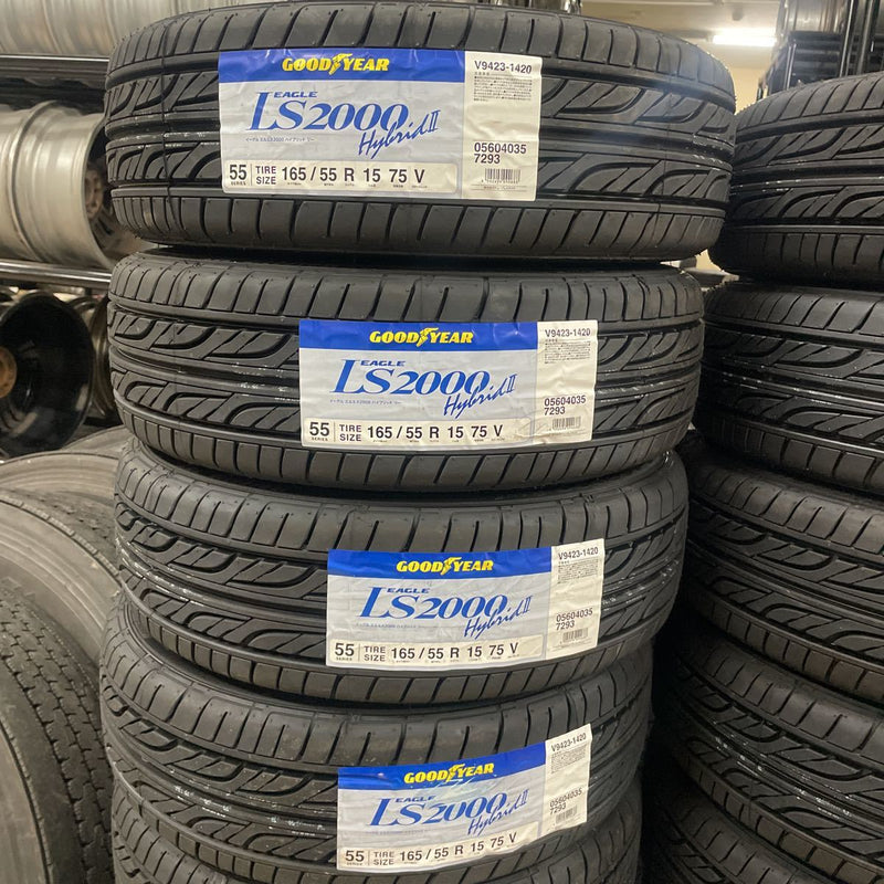 165/55R15, 新品　　GOODIYEAR 年式：2023年　　4本セット：32000円