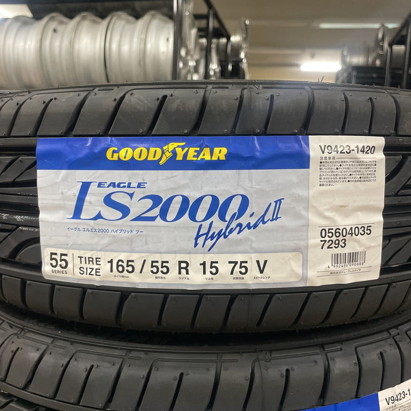 165/55R15, 新品　　GOODIYEAR 年式：2023年　　4本セット：32000円