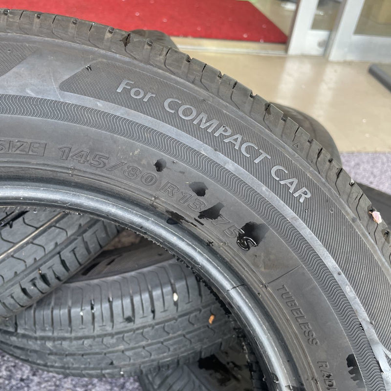 145/80R13 ブリヂストン　年式：2019年 4本セット：13500円