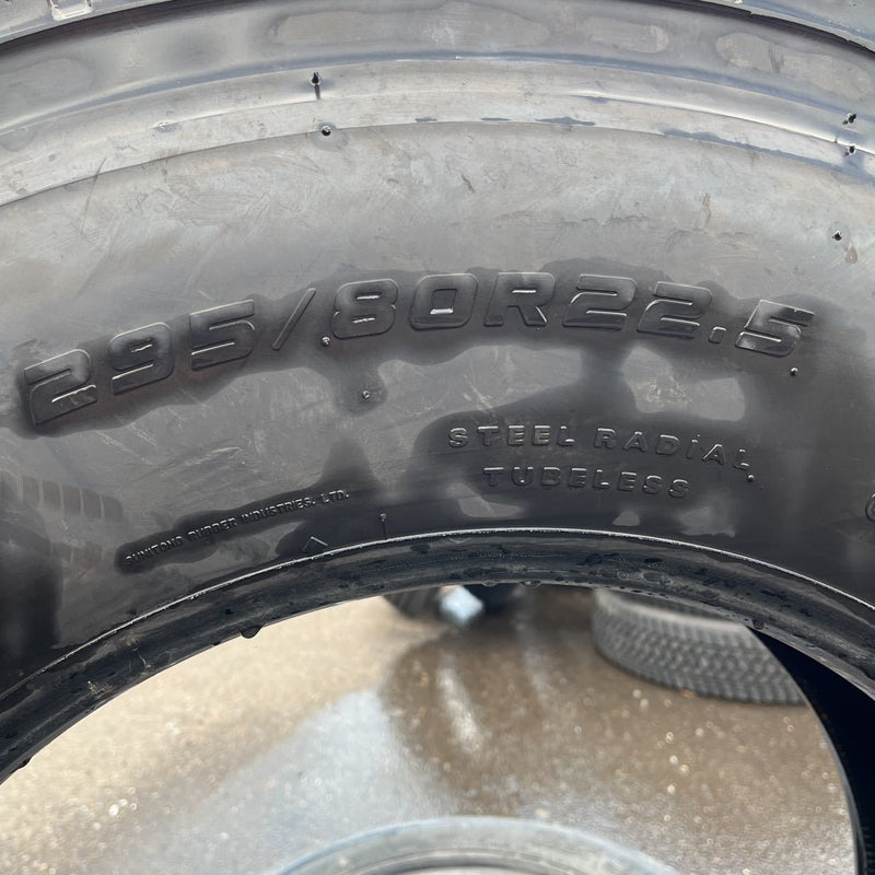 295/80R22.5 DUNLOP, SP688 中古　 激安美品　1本セット：18000円