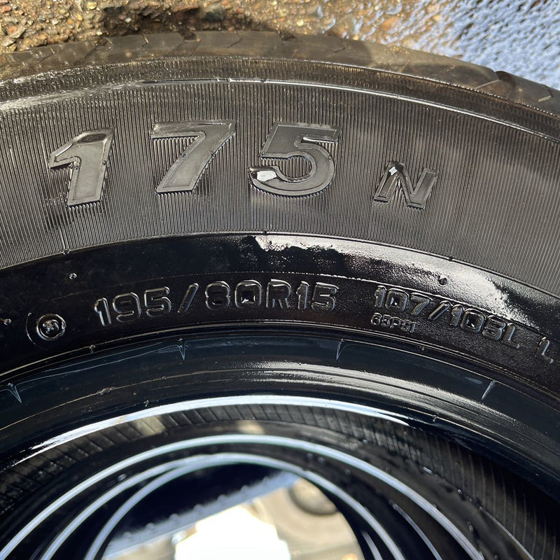 195/80R15 107/105 DUNLOP, SP175 激安美品、 　4本セット：17000円