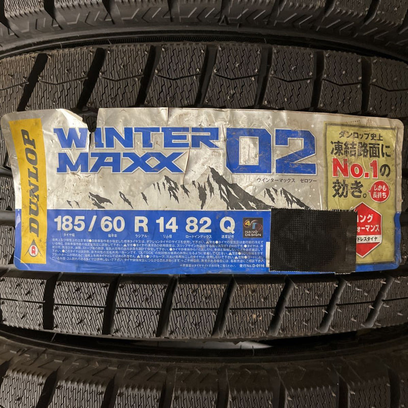 185/60R14　ダンロップ　年式:2018　未使用品　激安美品4本セット:30000円