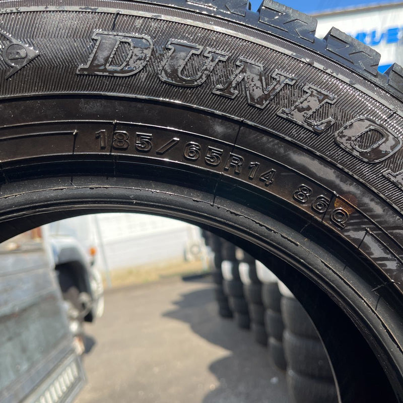 185/65R14 ダンロップ　WM02 中古冬タイヤ　美品4本:16000円