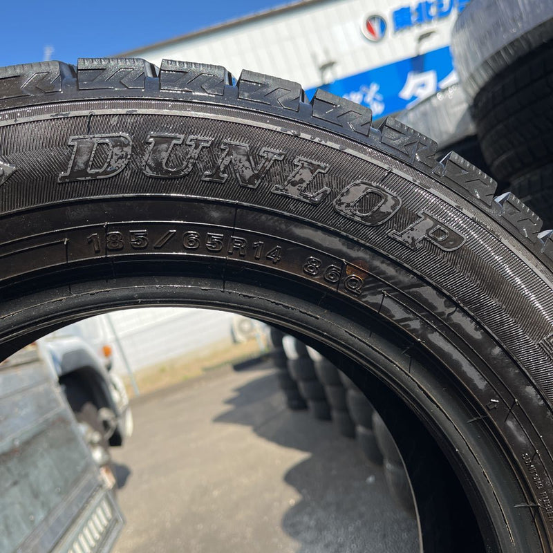 185/65R14 ダンロップ　WM02 中古冬タイヤ　美品4本:16000円