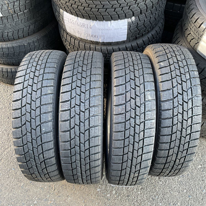 155/65R14 GOODYEAR　年式:2019 　美品4本セット:12000円