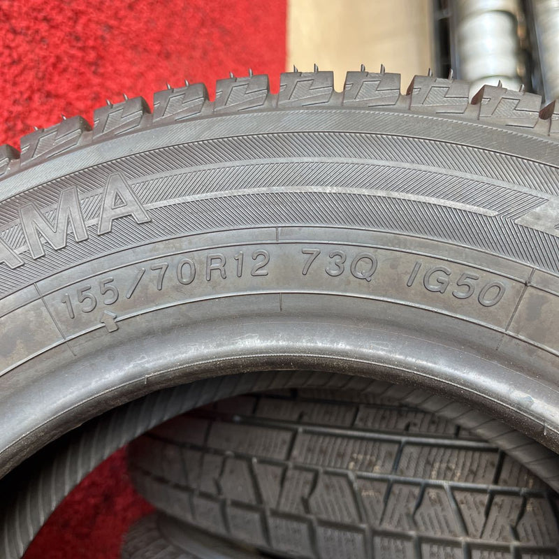 155/70R12 iG50　ヨコハマ　年式:2021　未使用品　激安美品4本セット:12000円