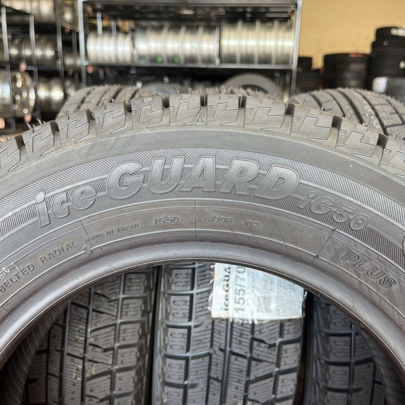 155/70R12 iG50　ヨコハマ　年式:2021　未使用品　激安美品4本セット:12000円