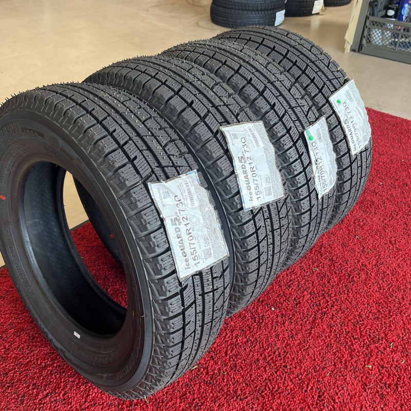 155/70R12 iG50　ヨコハマ　年式:2021　未使用品　激安美品4本セット:12000円