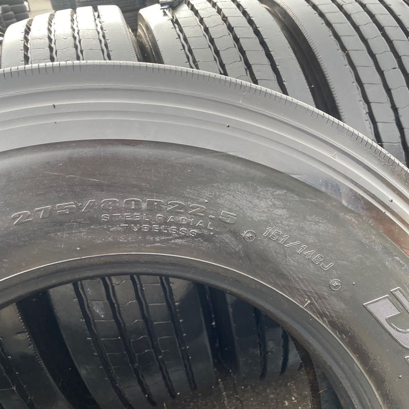 275/80R22.5 ダンロップ 地山中古　 激安美品　8本セット：125000円