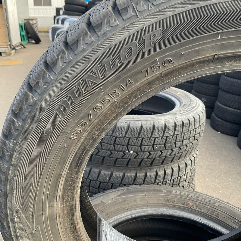 155/65R14年式: 2019年製　DUNLOP WINTERMAXX美品　　4本セット：12000円