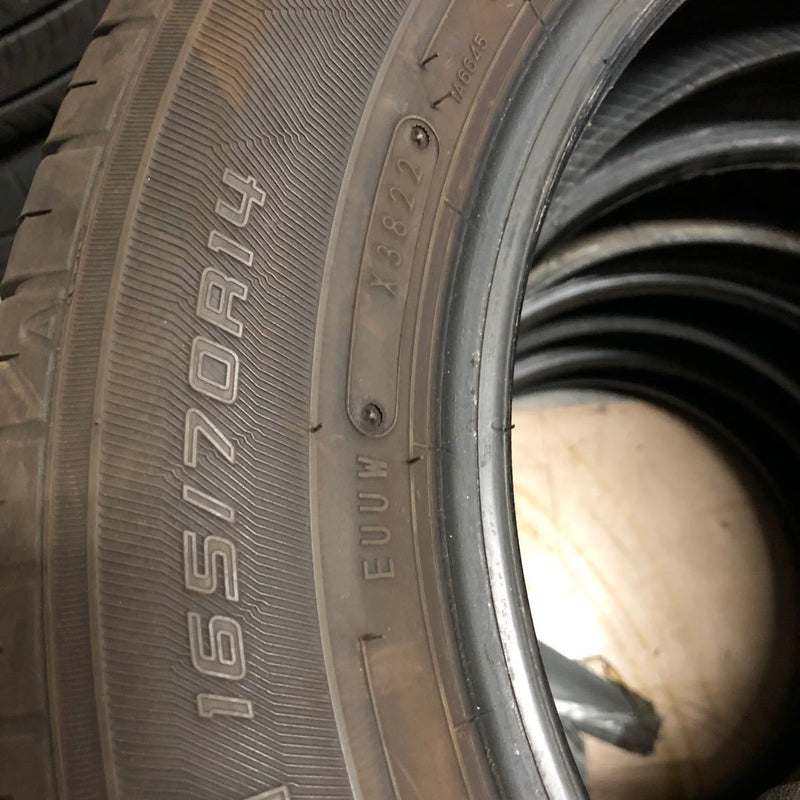 グッドイヤー165/70R14 EG01 中古サマータイヤ　2022年　4本セット：13000円