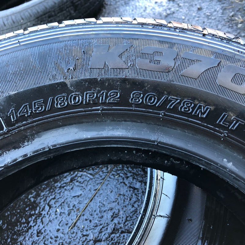 145/80R12 BRIDGESTONE K370 中古　4本セット:8400円