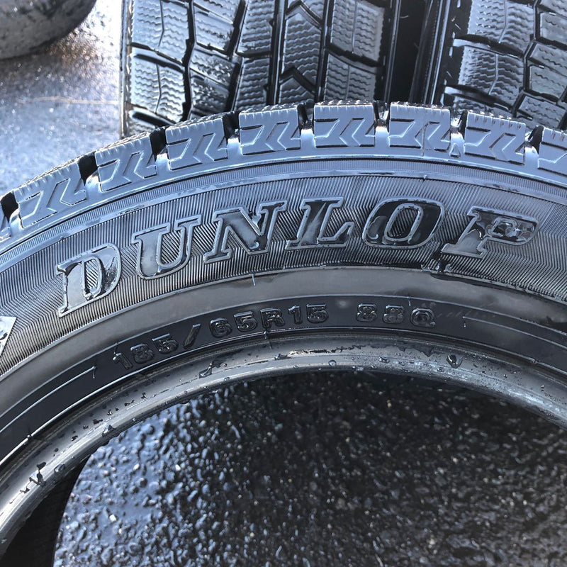 185/65R15 中古　DUNLOP WM02　2018年　4本セット：12000円