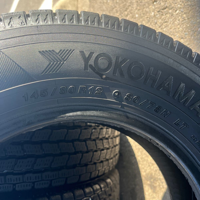 145/80R12 LT ヨコハマ　年式:2020 激安美品4本セット:12000円