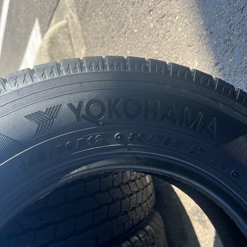 145/80R12 LT ヨコハマ　年式:2020 激安美品4本セット:12000円