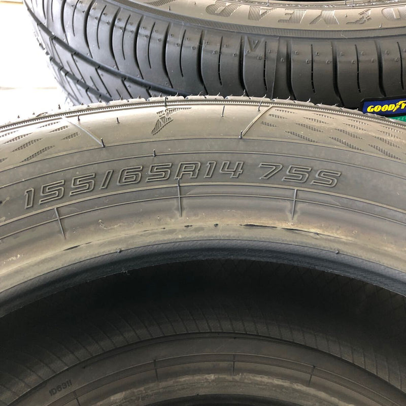 グッドイヤー 155/65R14 新品 2024年製　4本:20000円 未使用