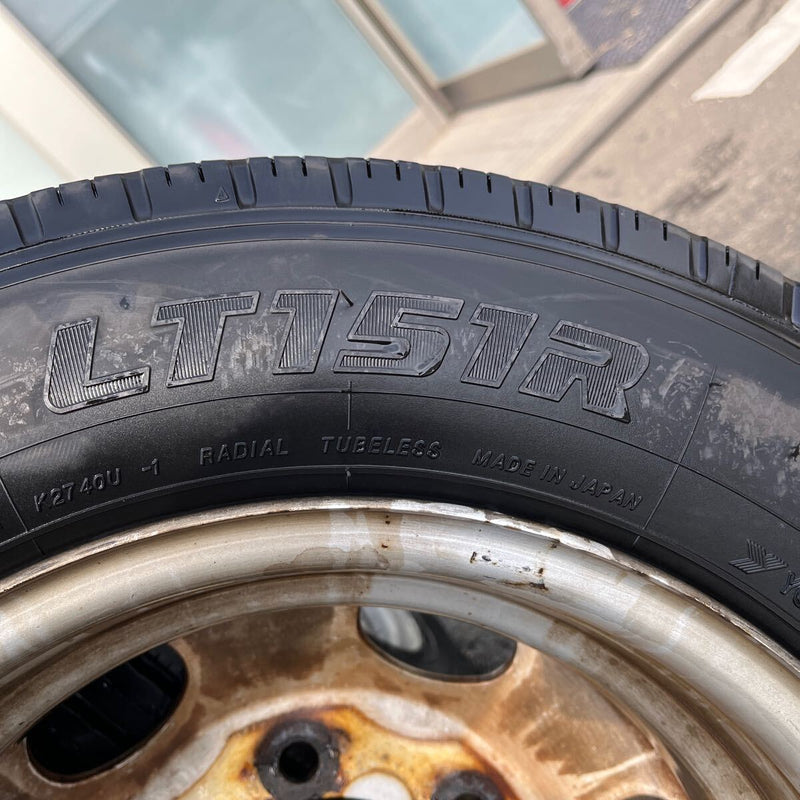 175/75R15 中古鉄ホイールセット キャンター6H　15×5.5J 激安美品　6本セット：43000円