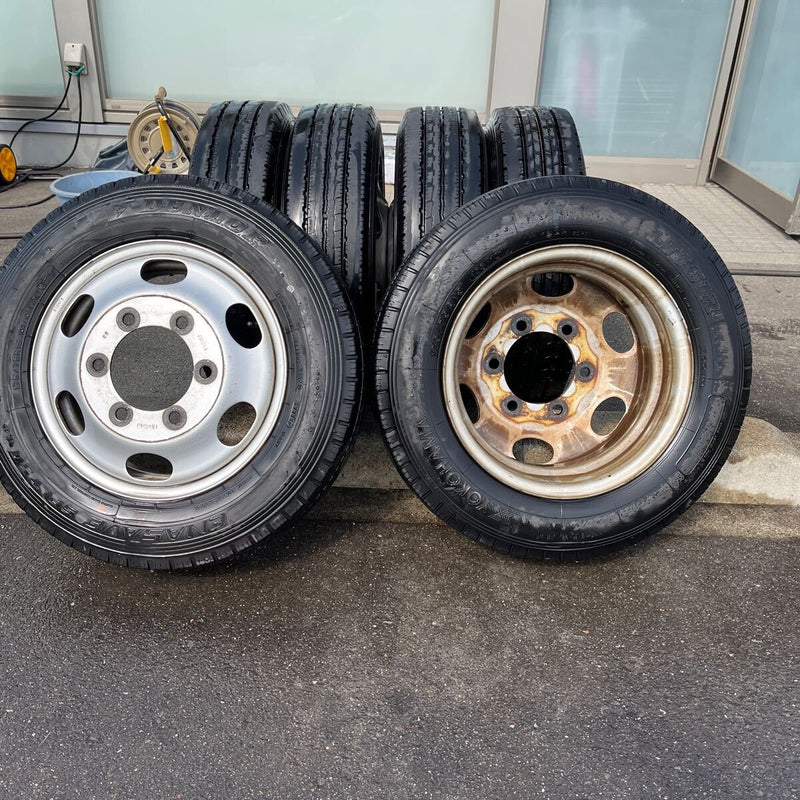 175/75R15 中古鉄ホイールセット キャンター6H　15×5.5J 激安美品　6本セット：43000円