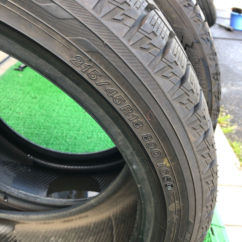 ヨコハマ 215/45R18 iG60 年式古め バリ山 2本セット:11000円