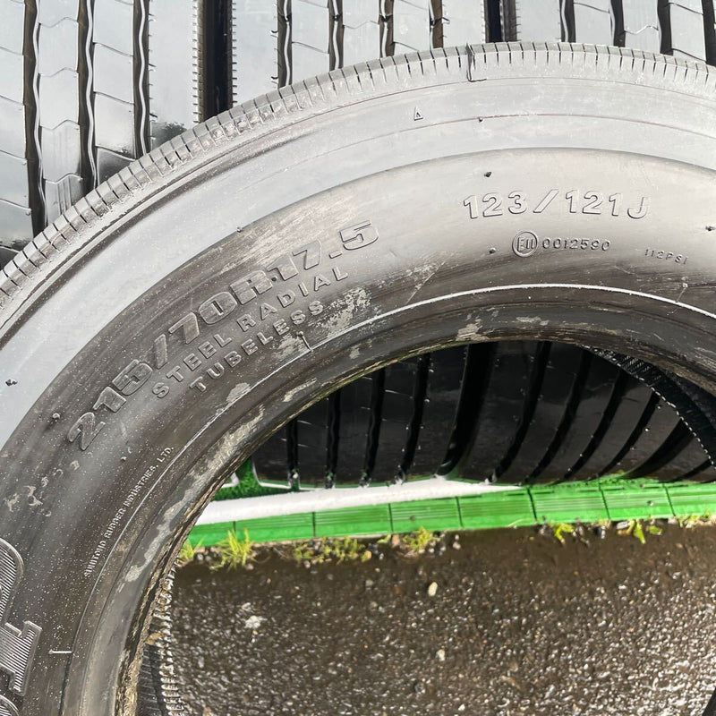 215/70R17.5. 中古地山　ダンロップ　2021年 激安美品　　6本セット：42000円