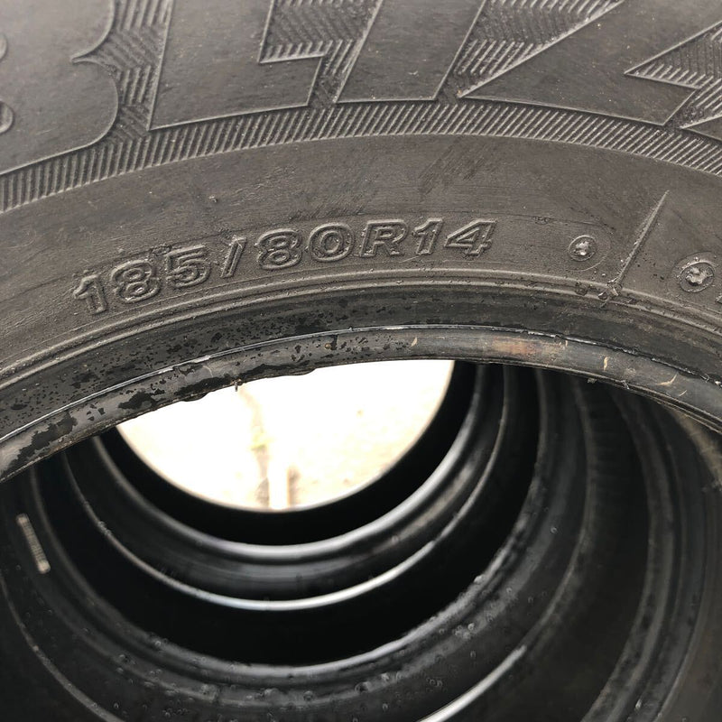 185/80R14 BRIDGESTONE 102/100N, VL1, スタッドレス　中古　激安美品　　4本セット：20000円