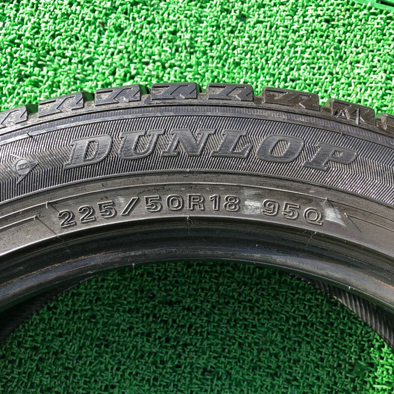 225/50R18 　DUNLOP WM02　2020年　中古スタッドレス　　4本セット：20000円