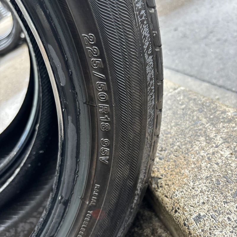 225/50R18 ヨコハマ ADVAN 中古夏タイヤ 2本セット:11000円