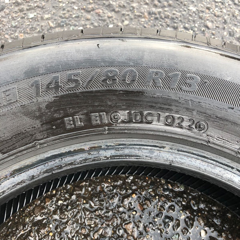 145/80R13 BRIDGESTONE NEXTRY　2022年　中古夏タイヤ　4本セット：10000円