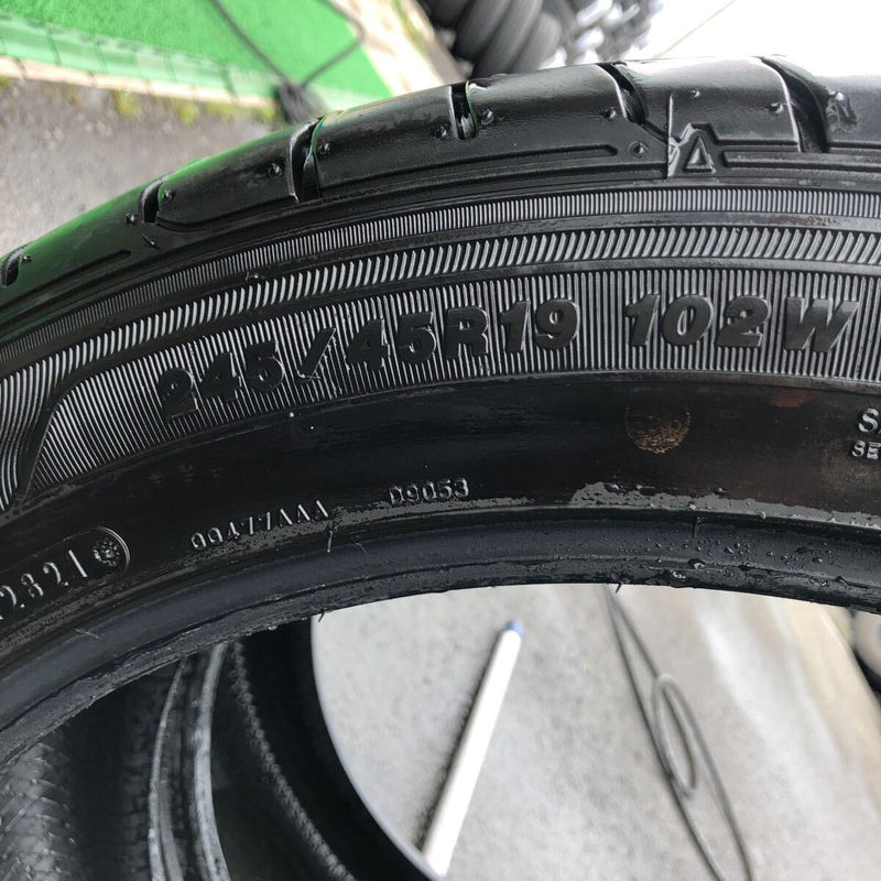 245/45R19 GOODYEAR 2021年製　激安美品　2本セット:10000円