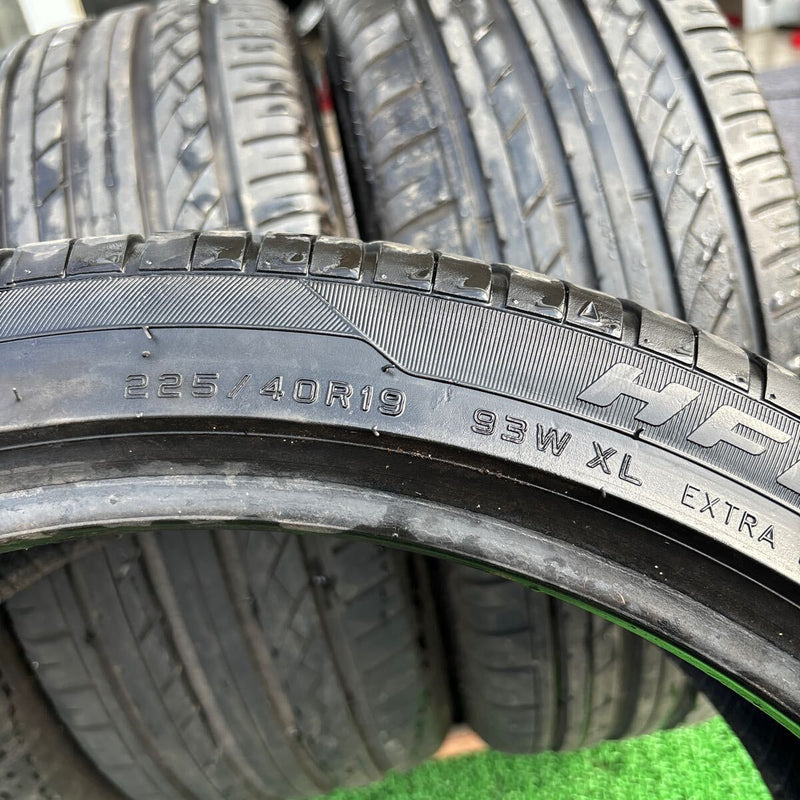 225/40R19 93w HIFLY HF80S　2019年　美品　4本セット：16000円