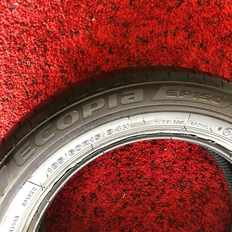 185/60R15 BRIDGESTONE ECOPIA EP150 2021年　2本セット：9000円