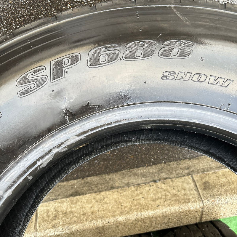 275/80R22.5 中古地山　ダンロップ　2022年 激安美品　4本セット：60000円