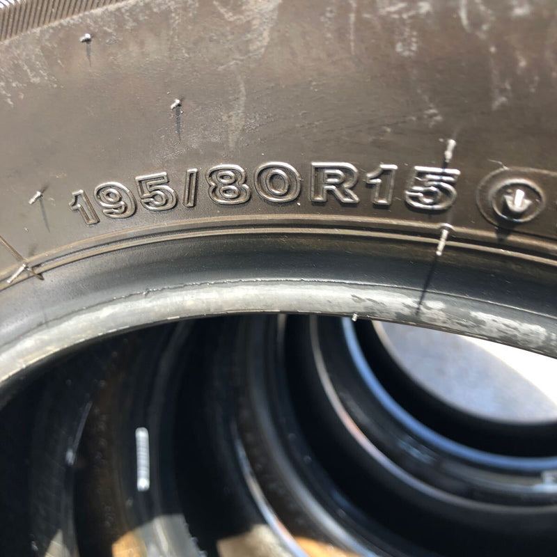 195/80R15 BRIDGESTONE 107/105L, 2016年製　　激安美品　4本セット:18000円