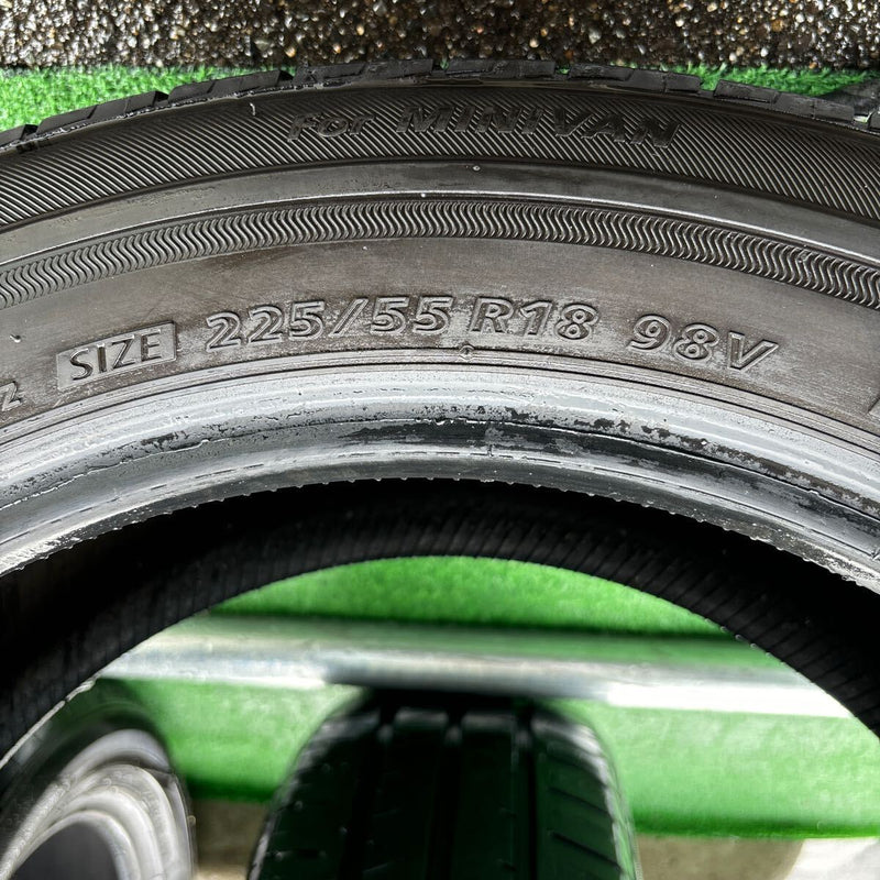 225/55R18 2019年製　BRIDGESTONE ECOPIA 　NH100 RV 2本セット：10500円