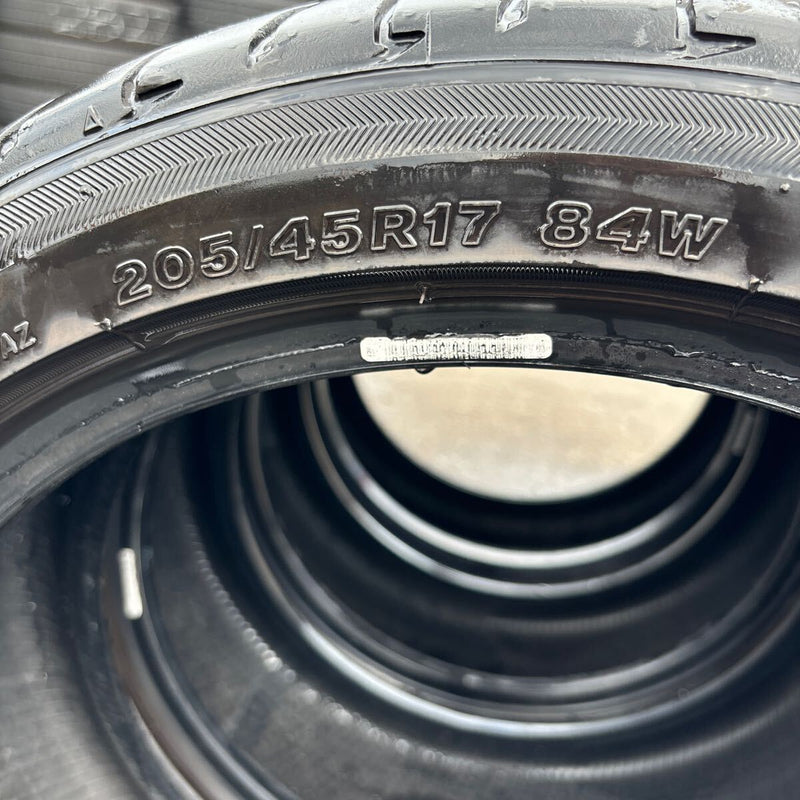 205/45R17 BRIDGESTONE POTENZA S001 中古　2022年製　激安美品　4本セット：17000円