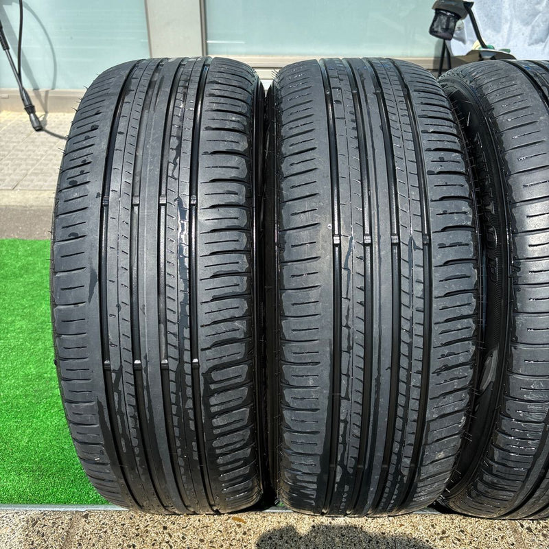 215/50R18 中古夏タイヤ　DUNLOP EC300+　2020年UP 4本セット：18000円