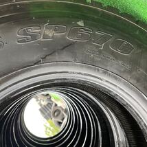 225/90R17.5 DUNLOP, SP670 中古ミックス　激安美品　　6本セット：42000円