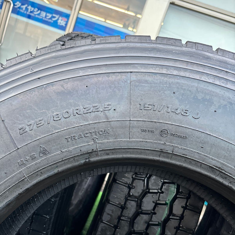 275/80R22.5 中古再生　ほぼ新品　激安美品　4本セット：80000円