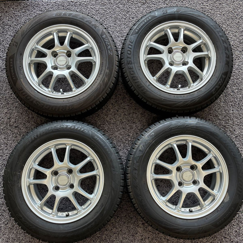 165/70R14 ホイール付き！中古スタッドレス　BRIDGESTONE VRX2 2021年製　4本セット:28000円