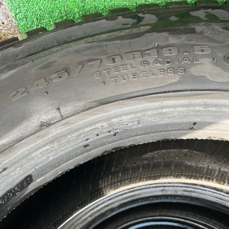 245/70R19.5 DUNLOP 136/134J, SP001, 中古　激安美品　6本セット:62000円