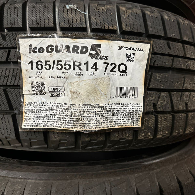 165/55R14 YOKOHAMA IG50PLUS 2019年製　スタッドレス　未使用品　4本セット:22000円