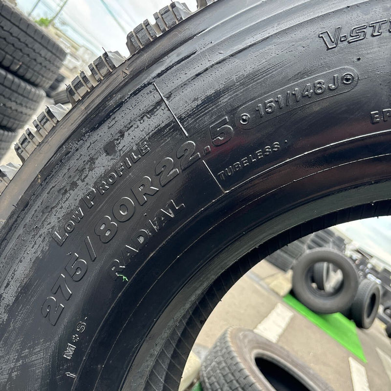 275/80R22.5 BRIDGESTONE W910 2015年製 中古スタッドレス　1本：19000円