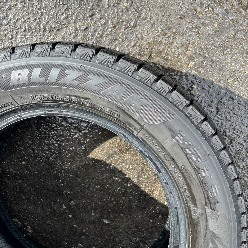 155/65R13 BRIDGESTONE VRX3 2021年製　中古スタッドレス　4本セット：10000円