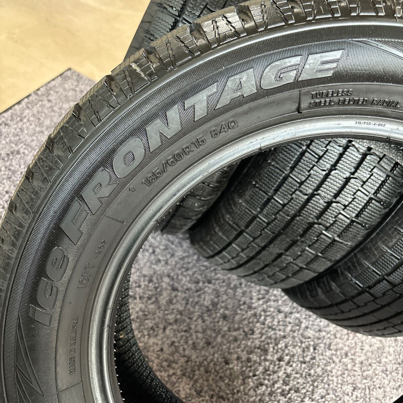 185/60R15 TOYO ICE FRONTAGE 中古スタッドレス　4本セット：16000円